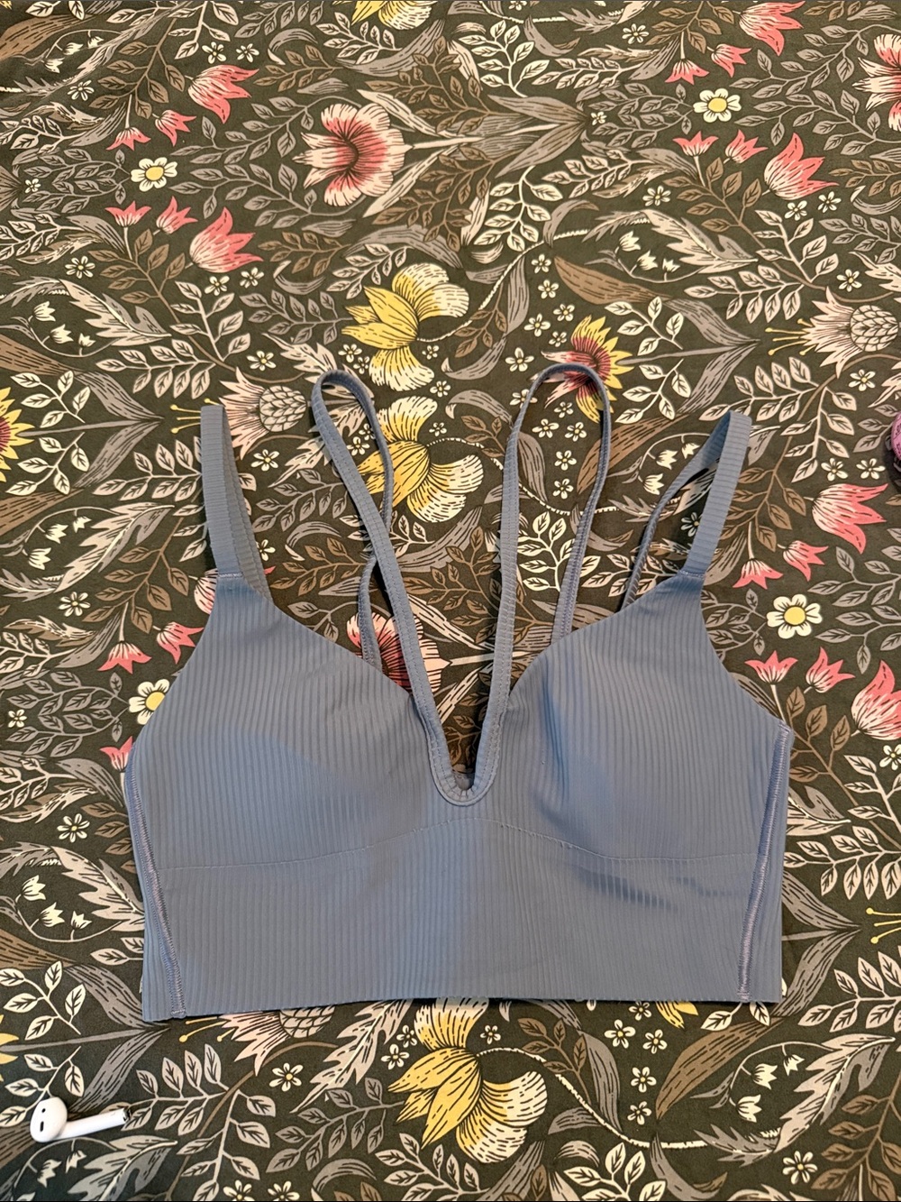 Lululemon Like a Cloud Strappy Longline Ribbed Bra *Light Support 11.5” p2p